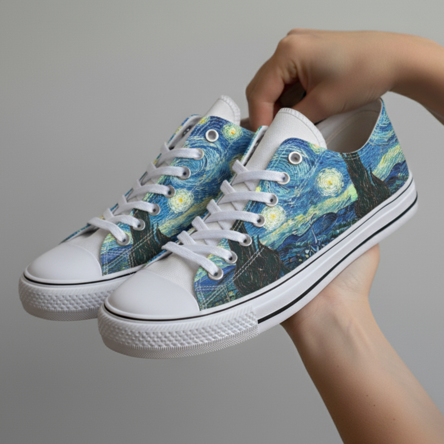 Van Gogh Inspired Starry Sky Sneakers