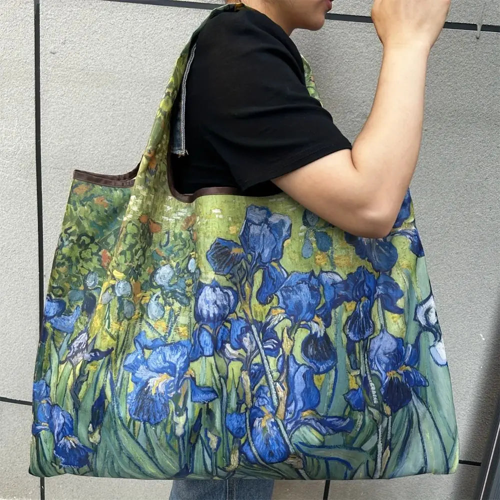 Van Gogh Irises Large Tote Bag