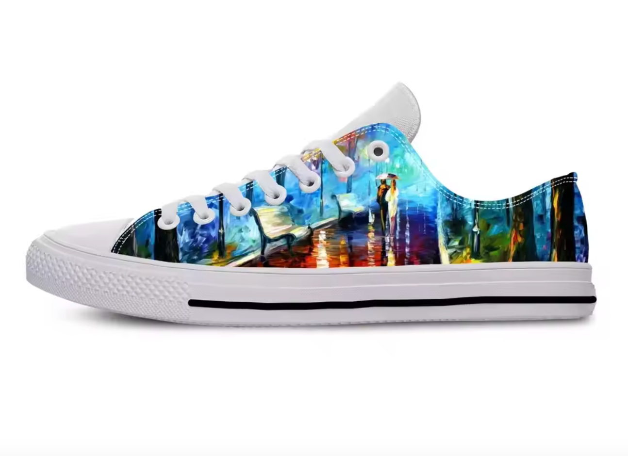 Abstract Streetlight Casual Sneakers