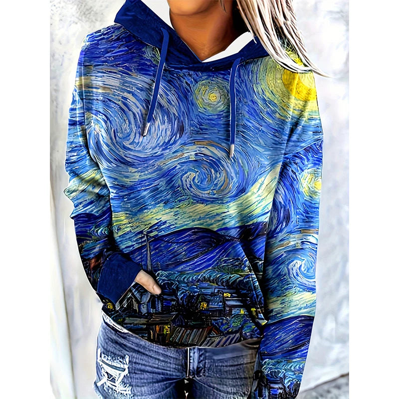 Van Gogh Starry Night Art Hoodie