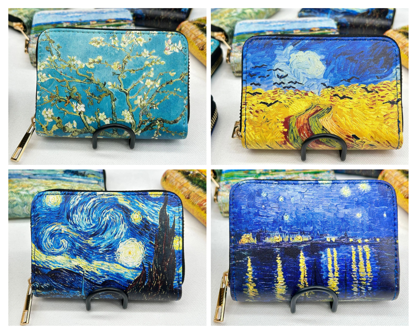 Van Gogh-Inspired Art Card Holder Wallet